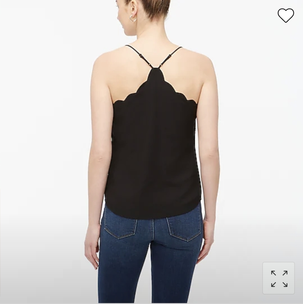 JCrew Scalloped Cami Tank - Sz 2